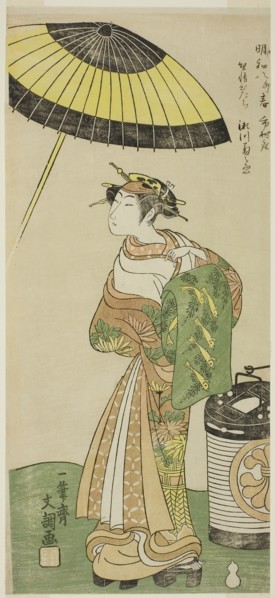 The Actor Segawa Kikunojo II as the Courtesan Hitachi in Part Two of the Play Wada Sakamori Osame