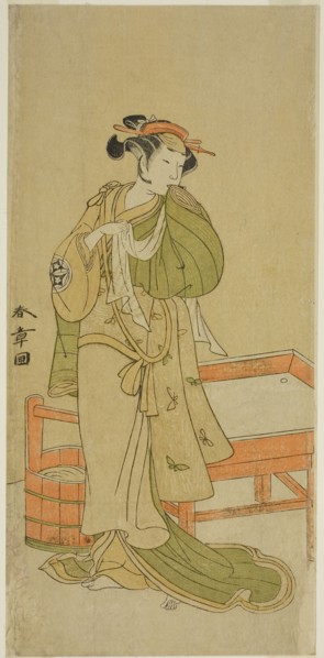 The Actor Yamashita Kinsaku II as Moshio in the Play Izu-goyomi Shibai no Ganjitsu, Performed at
