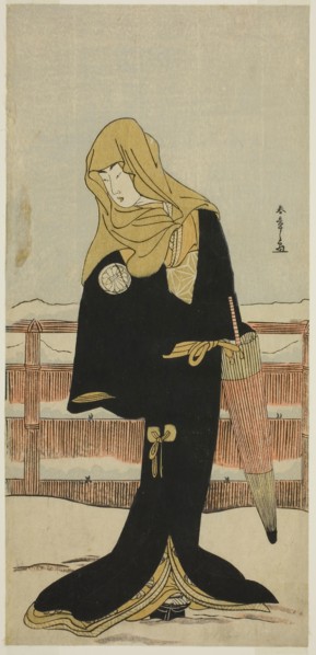 The Actor Segawa Kikunojo III as the Lady-in-Waiting Suho Disguised as Tsunokuniya Tsuna, in the
