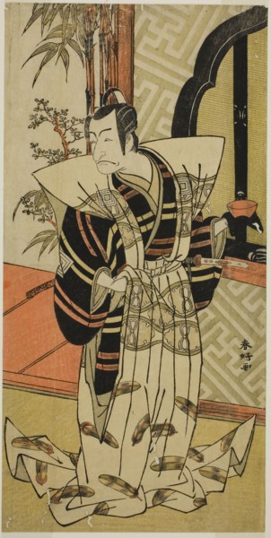 The Actor Ichikawa Danjuro V as Kajiwara Heiji (?) in the Play Hiragana Seisuiki (?), Performed at
