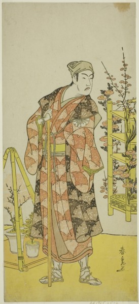 The Actor Matsumoto Koshiro IV as the Plant Seller Awashima no Yonosuke in the Play Mukashi Otoko