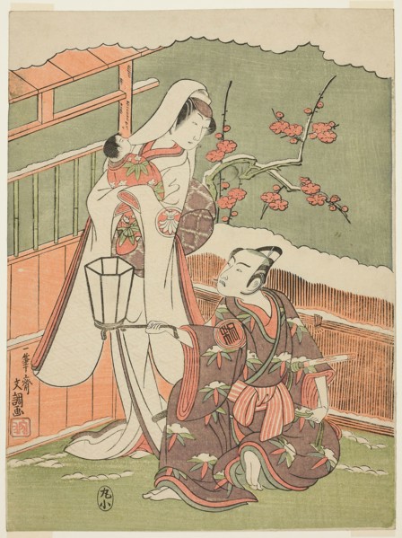 The Actors Arashi Sangoro II as Minamoto no Yoritomo Disguised as the Hat Maker (Ebosi Ori)