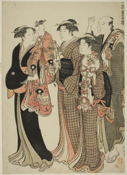 Kamioki, from the series A Brocade of Eastern Manners (Fuzoku Azuma no nishiki), c. 1783/84, Torii