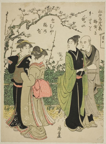 Umeyashiki, from the series Collection of Famous Places in Edo (Edo meisho shu), c. 1782, Torii
