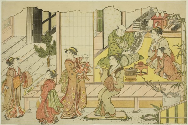 Opening the Storehouse (Kurabiraki), from the illustrated book Colors of the Triple Dawn (Saishiki
