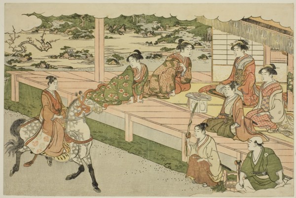 The First Horseback Ride of the New Year (Uma norizome), from the illustrated book Colors of the