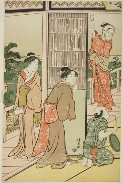 A Party in the Shinagawa Pleasure Quarters, c. 1790, Torii Kiyonaga, Japanese, 1752-1815, Japan,