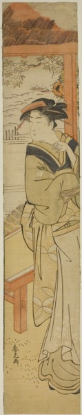 Waitress at a Seaside Teahouse, late 18th century, Katsukawa Shunko, Japanese, active c.