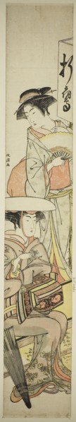 Two Women at a Wayside Tea Booth, c. 1781/89, Kitao Masanobu (Santo Kyoden), Japanese, 1761–1816,