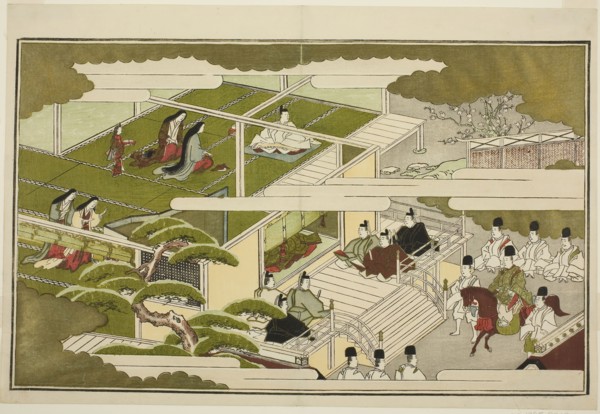 New Year at Court, from the illustrated kyoka anthology The Young God Ebisu (Waka Ebisu), New Year,