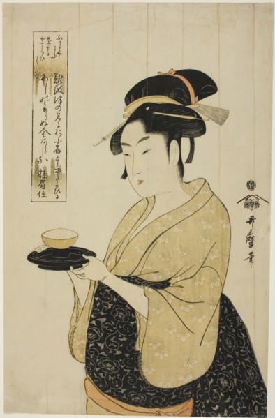 Naniwaya Okita, c. 1793, Kitagawa Utamaro ??? ??, Japanese, 1753 (?)-1806, Japan, Color woodblock