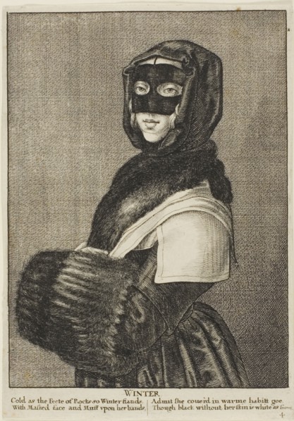 Winter, 1644, Wenceslaus Hollar, Czech, 1607-1677, Bohemia, Etching on ivory laid paper, 161 × 121
