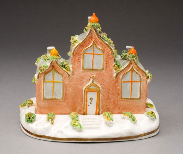 Incense Burner, c. 1830, England, Staffordshire, Staffordshire, Glazed earthenware with polychrome