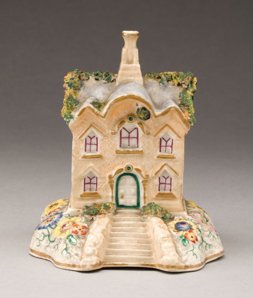 Incense Burner, c. 1830, England, Staffordshire, Staffordshire, Glazed earthenware with polychrome