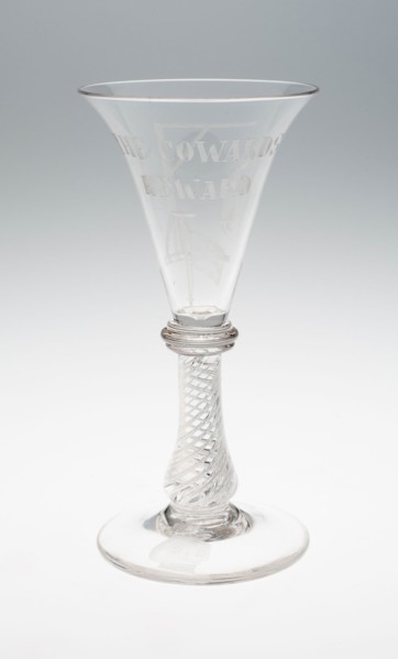 Wine Glass, 17th century, England, Glass, H. 14.6 cm (5 3/4 in.)
