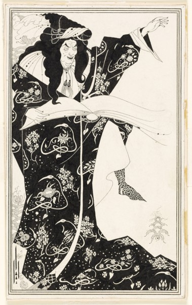 Virgilius the Sorcerer, c. 1893, Aubrey Vincent Beardsley, English, 1872-1898, England, Pen and