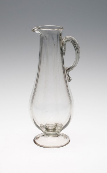 Two Tall Pitchers, Mid 18th century, France, Glass, H. 19.1 cm (7 1/2 in.)