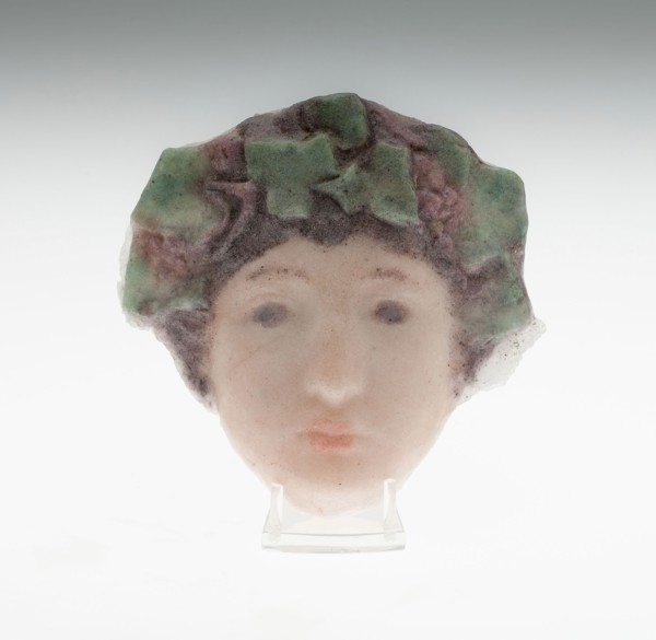 Plaque, c. 1895, Henri Cros, French, 1840-1907, France, Pâte-de-verre, 13.2 × 19.4 cm (5 3/16 × 7