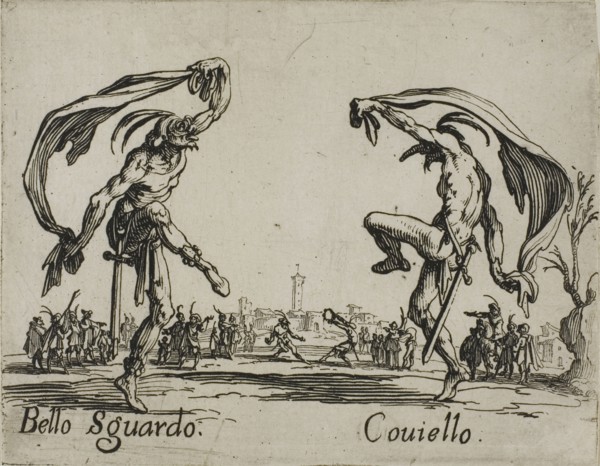 Sign.a Lucia, Trastullo, from Balli di Sfessania, c. 1622, Jacques Callot, French, 1592-1635,
