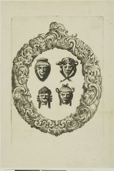 Letter O, 1630, Peter Aubry, German, 1596-1668, Germany, Engraving on paper, 267 x 180 mm