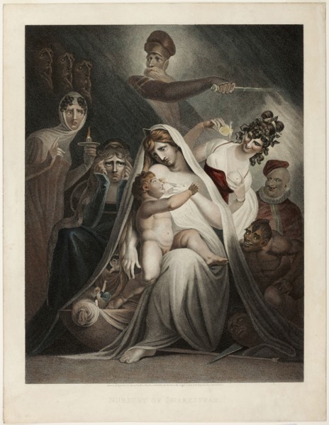 The Nursery of Shakespeare, 1810, Moses Haughton II (English, 1772/74-1848), after Henry Fuseli