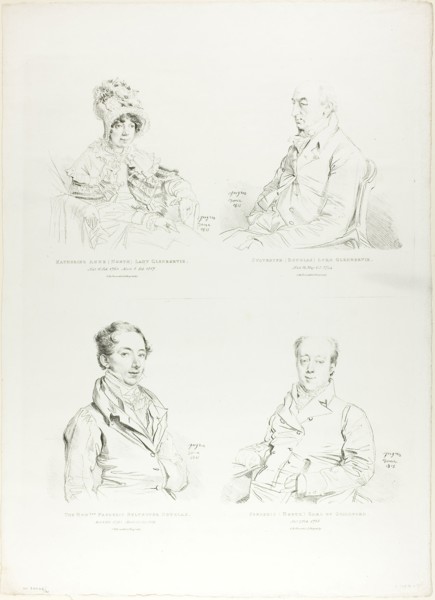 Four Family Portraits, 1815, Jean–Auguste–Dominique Ingres, French, 1780–1867, France, Four