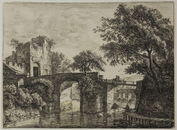 The Ruined Town, n.d., Anthoni Waterlo, Dutch, 1609-1690, Holland, Etching on paper, 153 x 127 mm