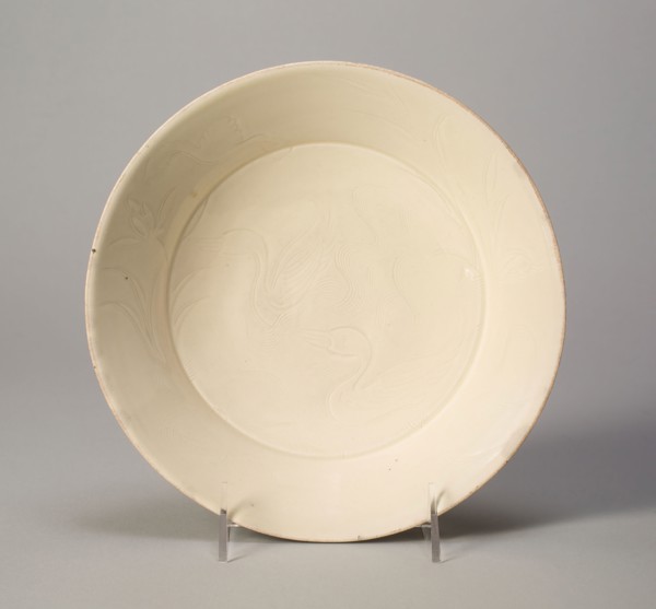 Dish with Ducks and Water Plants, Northern Song dynasty (960–1127), early 11th century, China, Ding