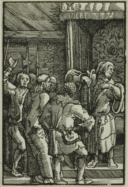 Christ Before Caiaphas, from The Fall and Redemption of Man, 1513, Albrecht Altdorfer, German, c