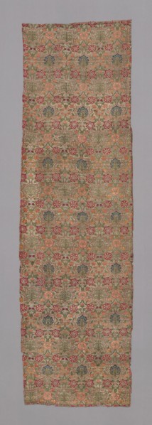 Panel (Dress Fabric), 1701/50, Iran (Isfahan), Iran, 198.8 x 58.5 cm (78 1/4 x 23 in.)