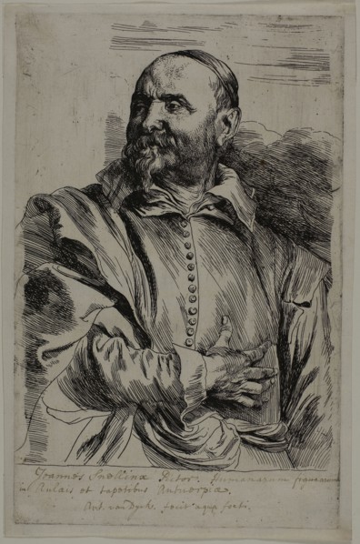 Jan Snellinx, 1630/33, Anthony van Dyck, Flemish, 1599-1641, Flanders, Etching in black on ivory