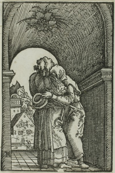 The Meeting of Joachim and Anne, from The Fall and Redemption of Man, 1513, Albrecht Altdorfer,