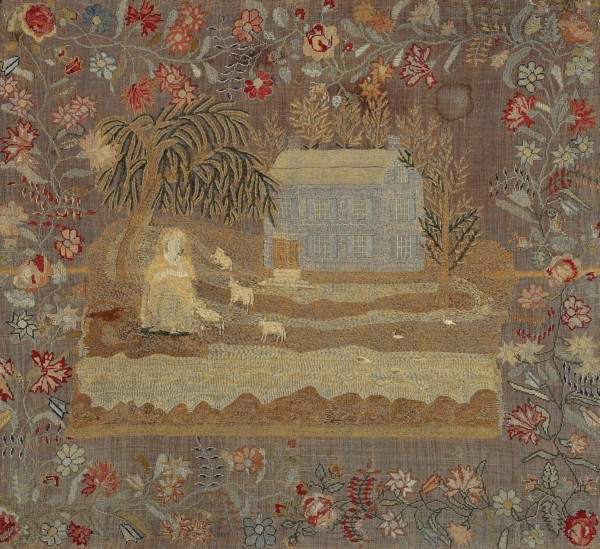 Sampler, 1820s, United States, Maryland, Baltimore, United States, Linen, plain weave, appliquéd