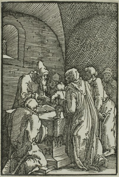 The Presentation in the Temple, from The Fall and Redemption of Man, 1513, Albrecht Altdorfer,