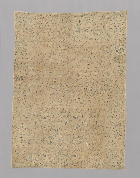 Panel, Queen Anne period (1702–1714), 1700/25, England, Linen, plain weave, embroidered with silk,