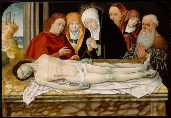 Entombment, 1500/05, German (Cologne?), Paris, Tempera on panel, 19 x 27 9/16 in. (48.3 x 70 cm)
