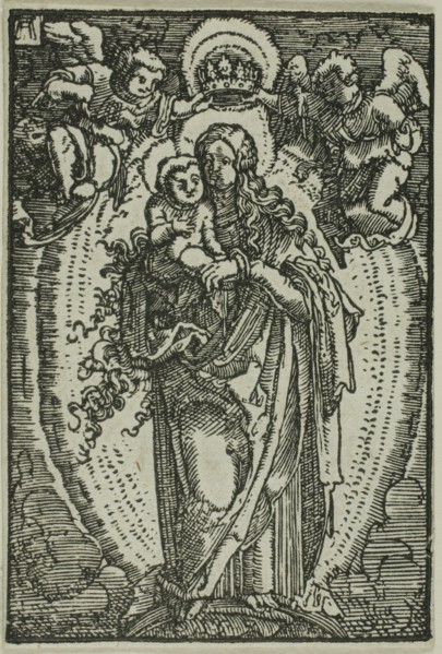 The Coronation of the Virgin, from The Fall and Redemption of Man, 1513, Albrecht Altdorfer,