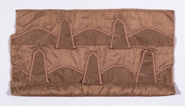 Sample (Dress Trimming), 1815/35, England or France, France, Silk, plain weave, appliquéd with