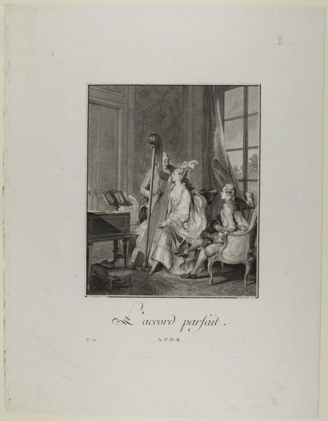 Perfect Harmony, 1777, Isidor-Stanislas Helman (French, 1743-c. 1806), after Jean Michel Moreau