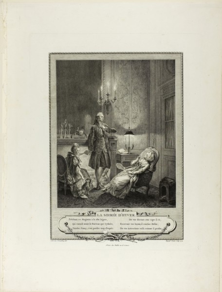 Winter Evening, from Monument du Costume Physique et Moral de la fin du Dix-huitième siècle, 1774,
