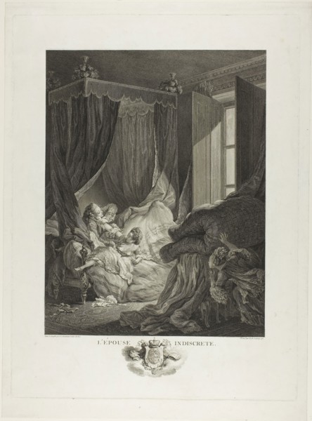 The Indiscreet Wife, 1771, Nicolas Delaunay (French, 1739-1792), after Pierre Antoine Baudouin