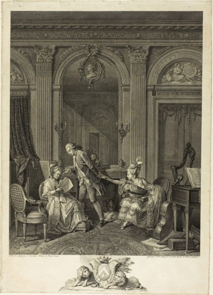 The Love Letter, n.d., Nicolas Delaunay (French, 1739-1792), after Nicolas Lavrince (Swedish,