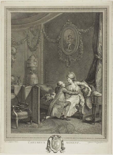 Happy Moment, n.d., Nicolas Delaunay (French, 1739-1792), after Nicolas Lavreince (Swedish,