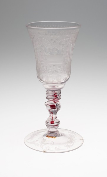 Wine Glass, c. 1730, Bohemia, Czech Republic, Bohemia, Glass, 32.5 × 9.4 cm (12 13/16 × 3 11/16 in