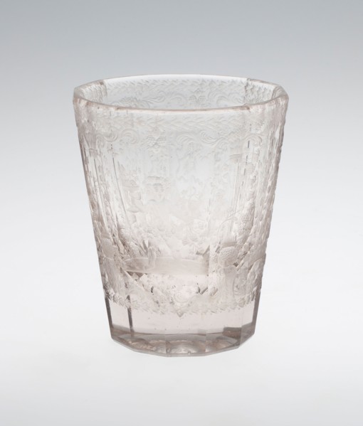 Beaker, Early 18th century, Bohemia, Czech Republic, Bohemia, Glass, H. 8.9 cm (3 1/2 in.)