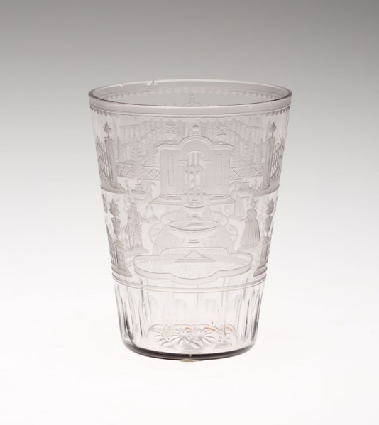 Beaker, c. 1720, Schleswig, Germany, Schleswig, Glass, 9.5 x 7 cm (3 3/4 x 2 3/4 in.)