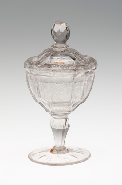Sweetmeat Dish with Cover, c. 1730, Germany, Schleswig, Schleswig, Glass, 17.8 x 8.9 cm (7 x 3 1/2