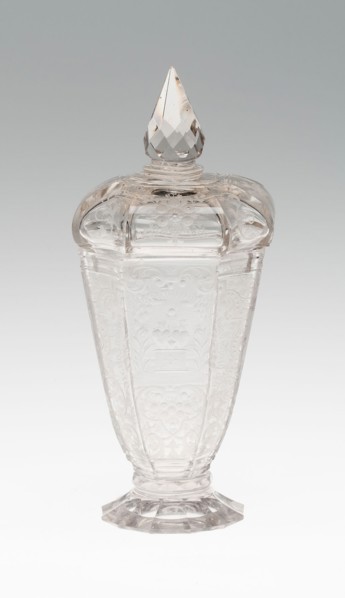 Covered Friendship Goblet (Pokal), c. 1730, Germany, Schleswig, Schleswig, Glass, 17.8 x 5.6 cm (7