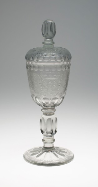 Goblet with Cover, 17th century, Germany, Potsdam, Potsdam, Glass, H. 35.6 cm (14 in.)