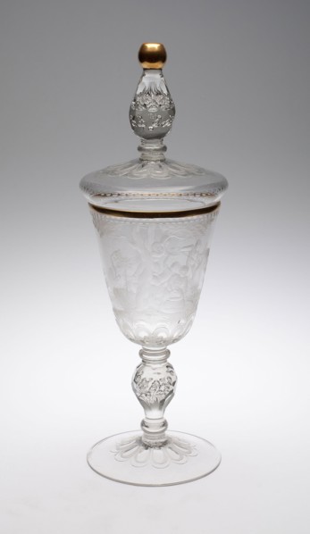 Covered Goblet (Pokal), 1715/25, Germany, Potsdam or Berlin, Germany, Blown and molded glass with